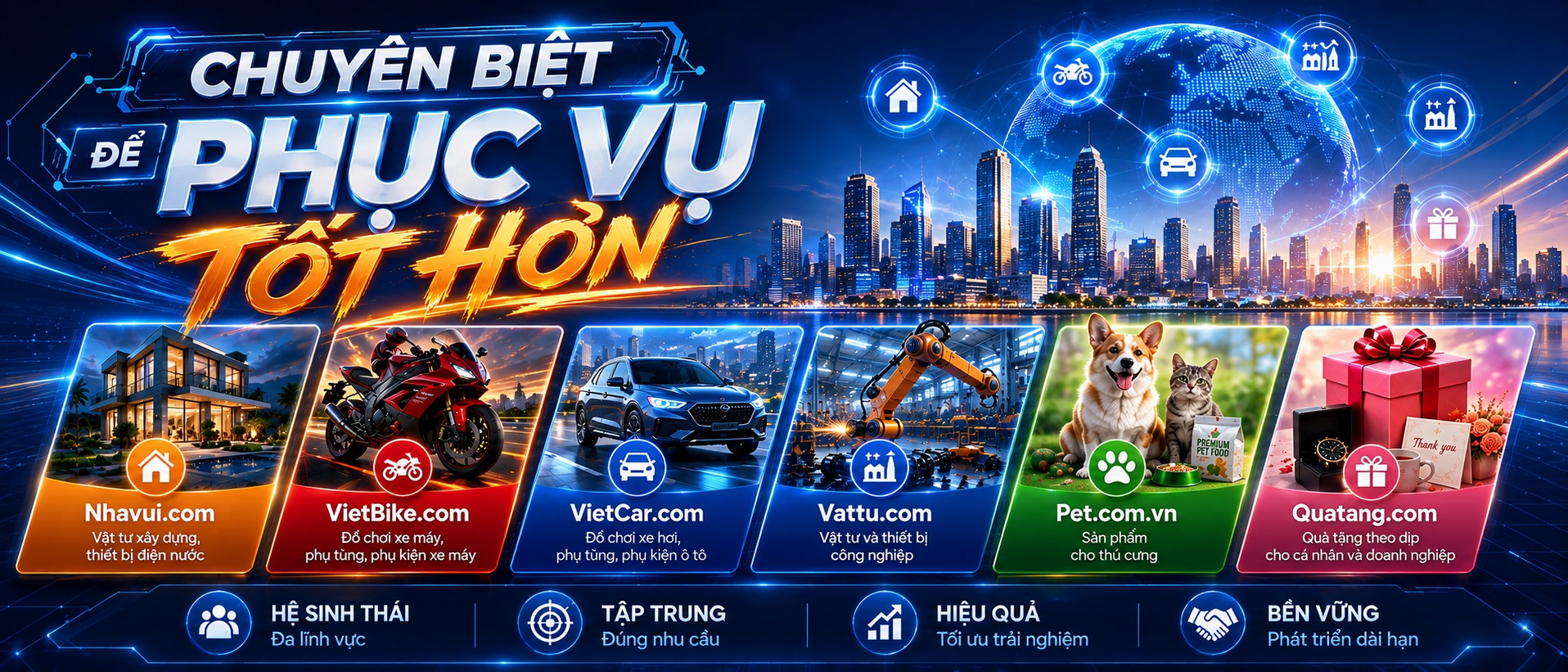 Chuyên biệt để phục vụ tốt hơn
